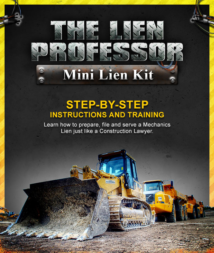 Subcontractor Filing a Lien Form | Texas Mechanics Liens